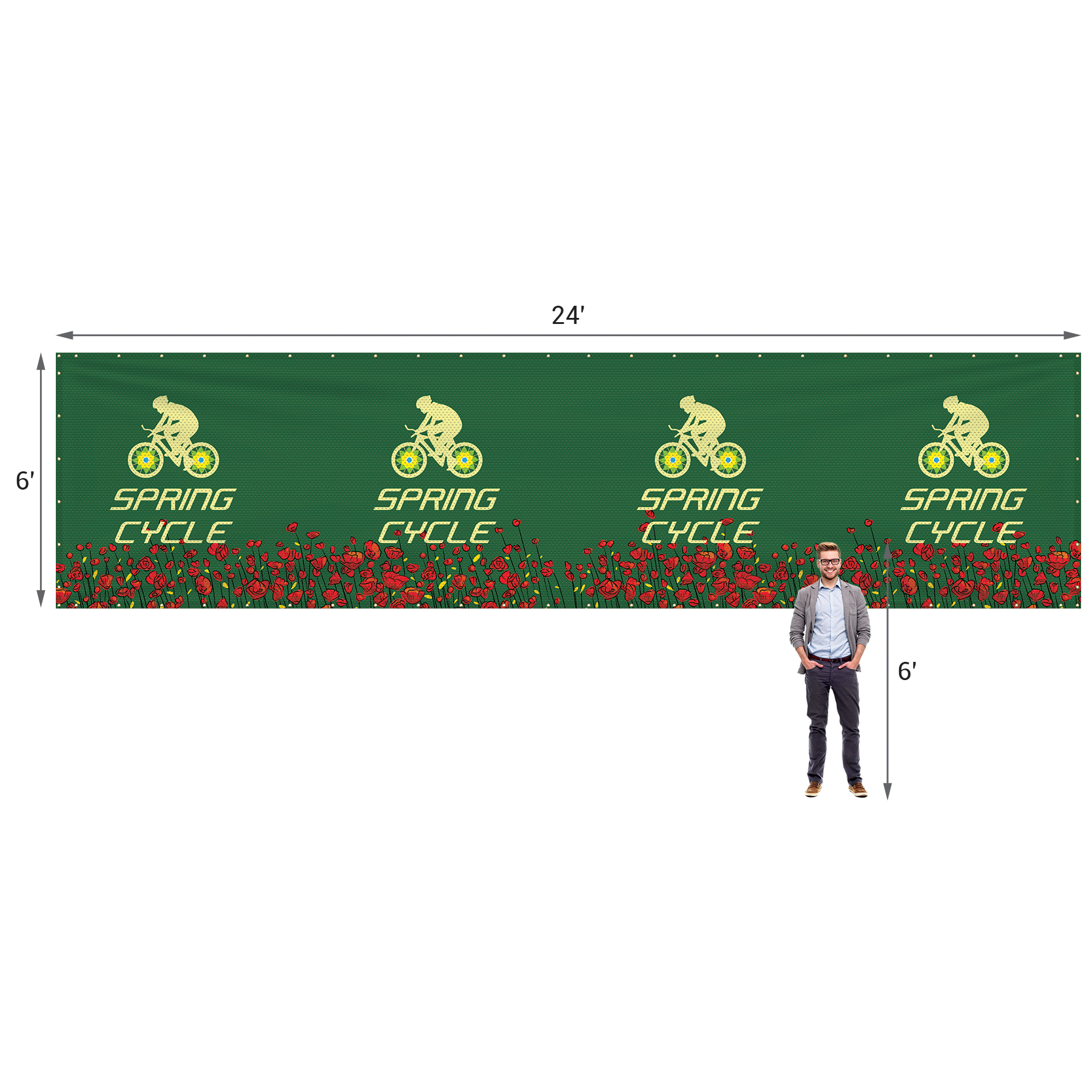6' x 24' Polyester Mesh Banner 14