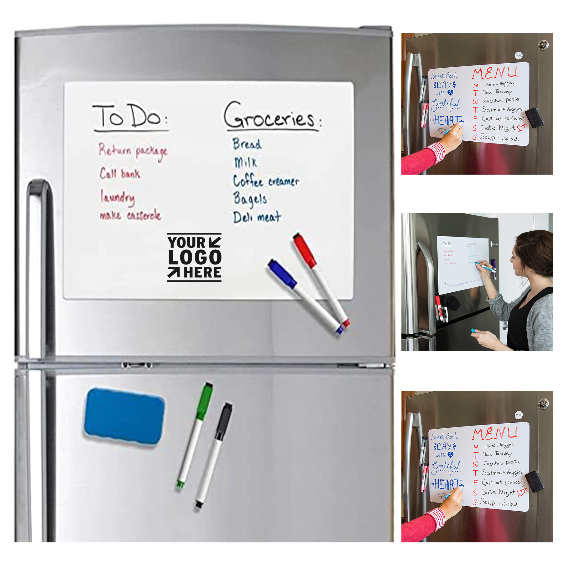 17 X 11 Sheet Refridge Reminder Magnetic Dry Erase Whiteboard 2