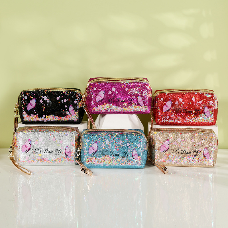 Portable Glitter Toiletry Bag Cosmetic Bag 7