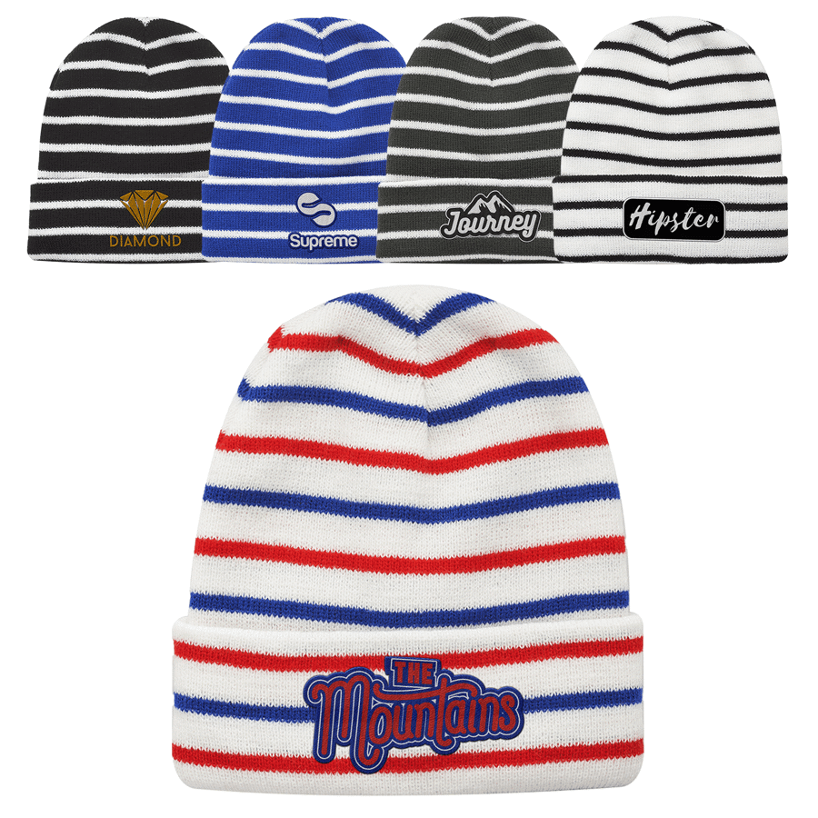Cozy Striped Knit Beanie for All Seasons 6