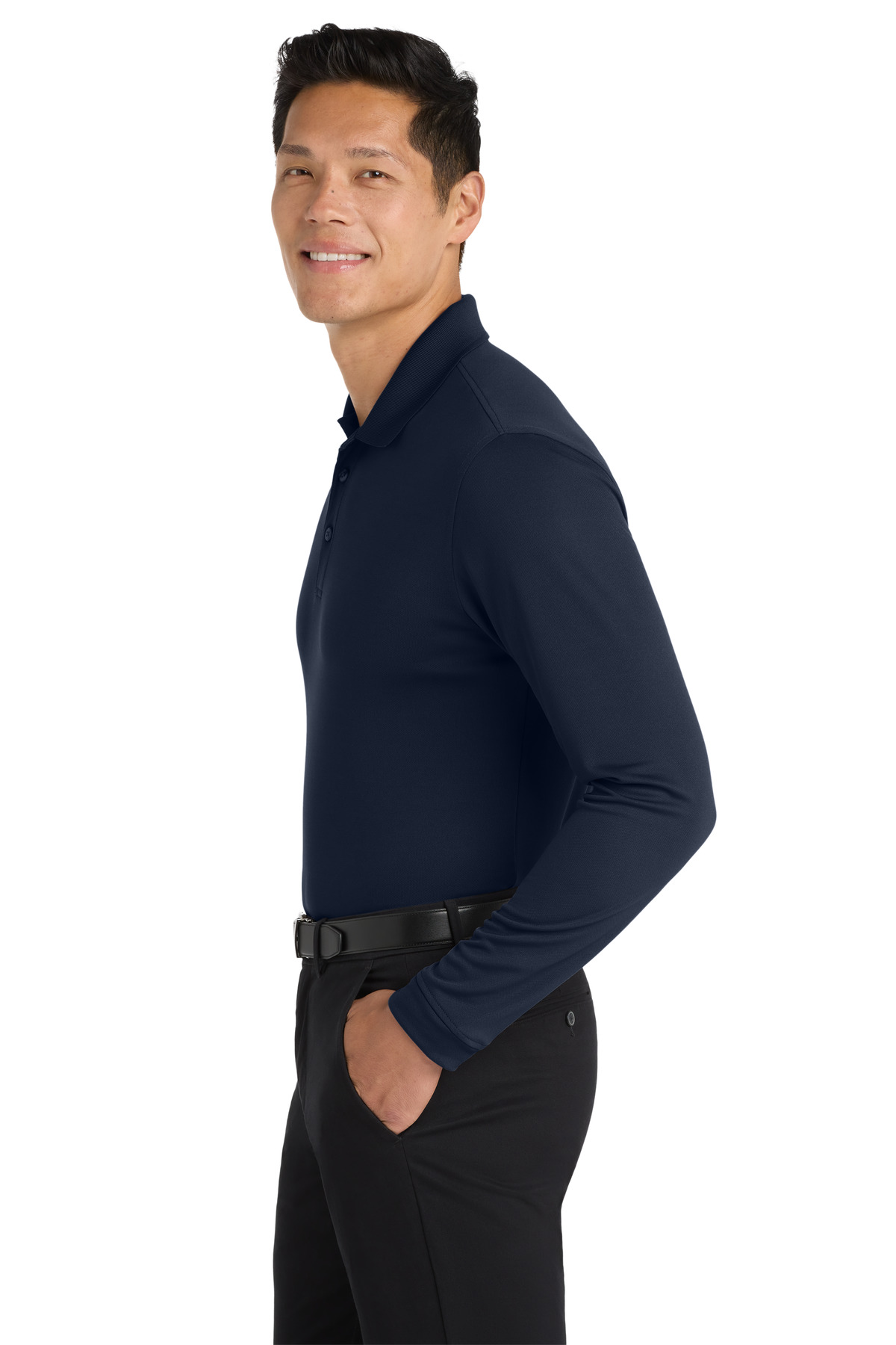 Port Authority Dry Zone UV Micro-Mesh Long Sleeve Polo K110LS 19