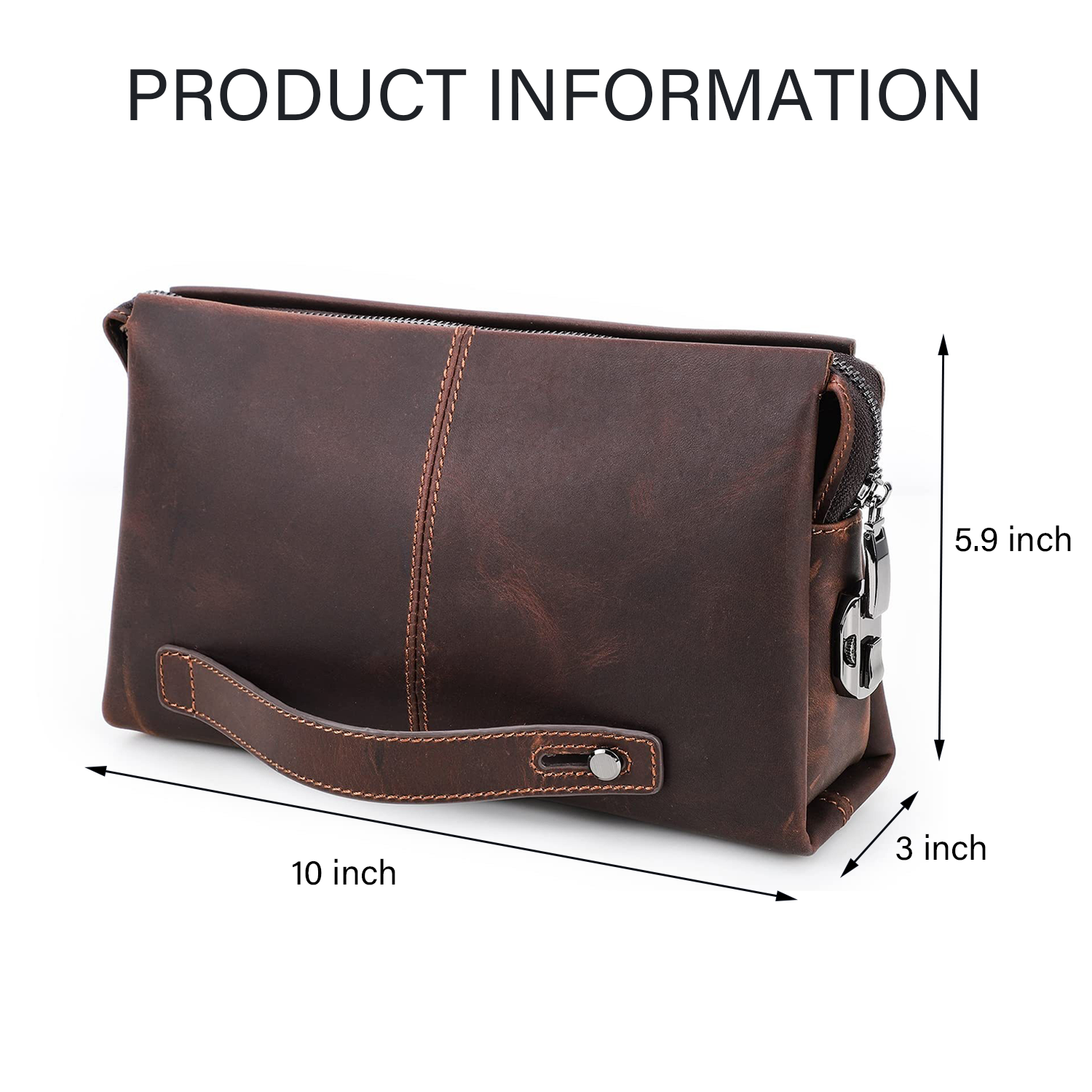 Genuine Leather Clutch Purse Bag For Man 3