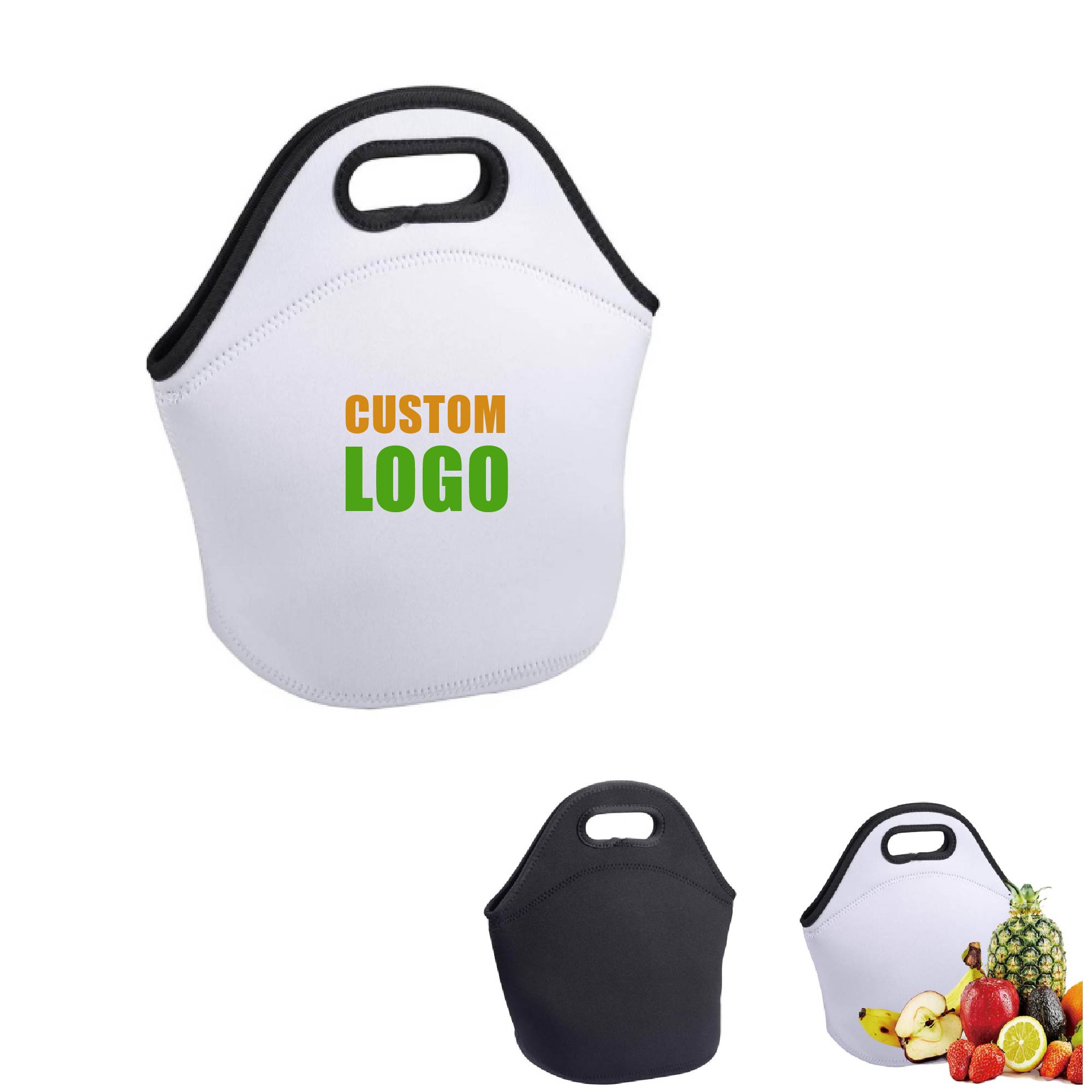 MOQ 10 pcs Neoprene Food Lunch Pouch 2