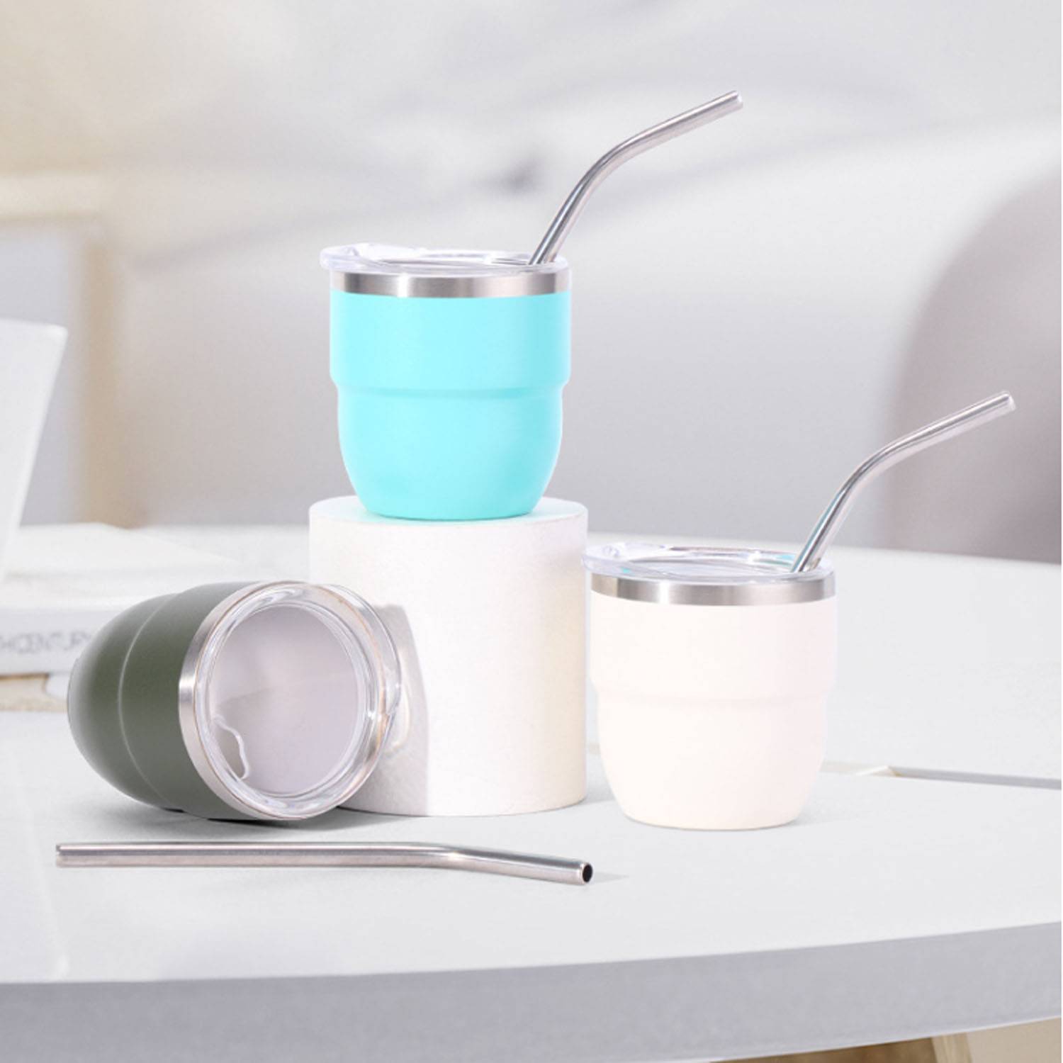 4oz Stackable Vacuum Insulated Espresso Coffee Cup 9