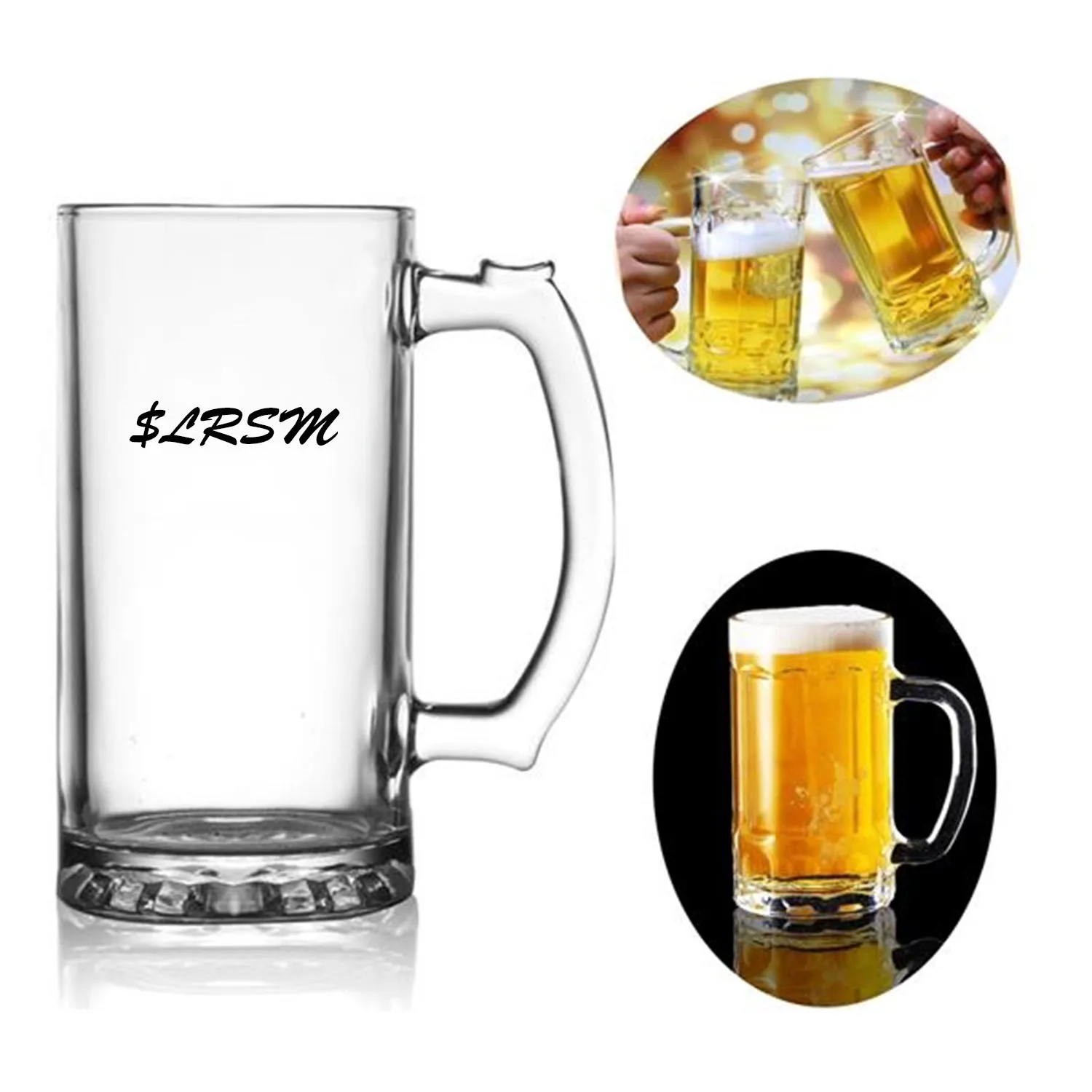 16oz. Glass Beer Stein 3