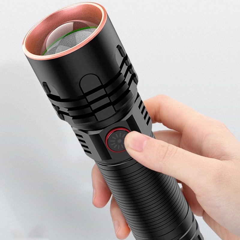 Custom Rechargeable Zoomable Flashlights 4