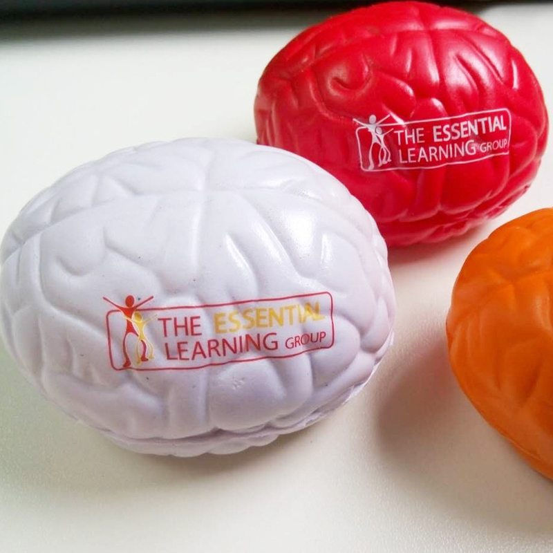 Simulate Brain-Shaped Stress Reliever Ball---2.8" x 2.2" x 1.77" 6