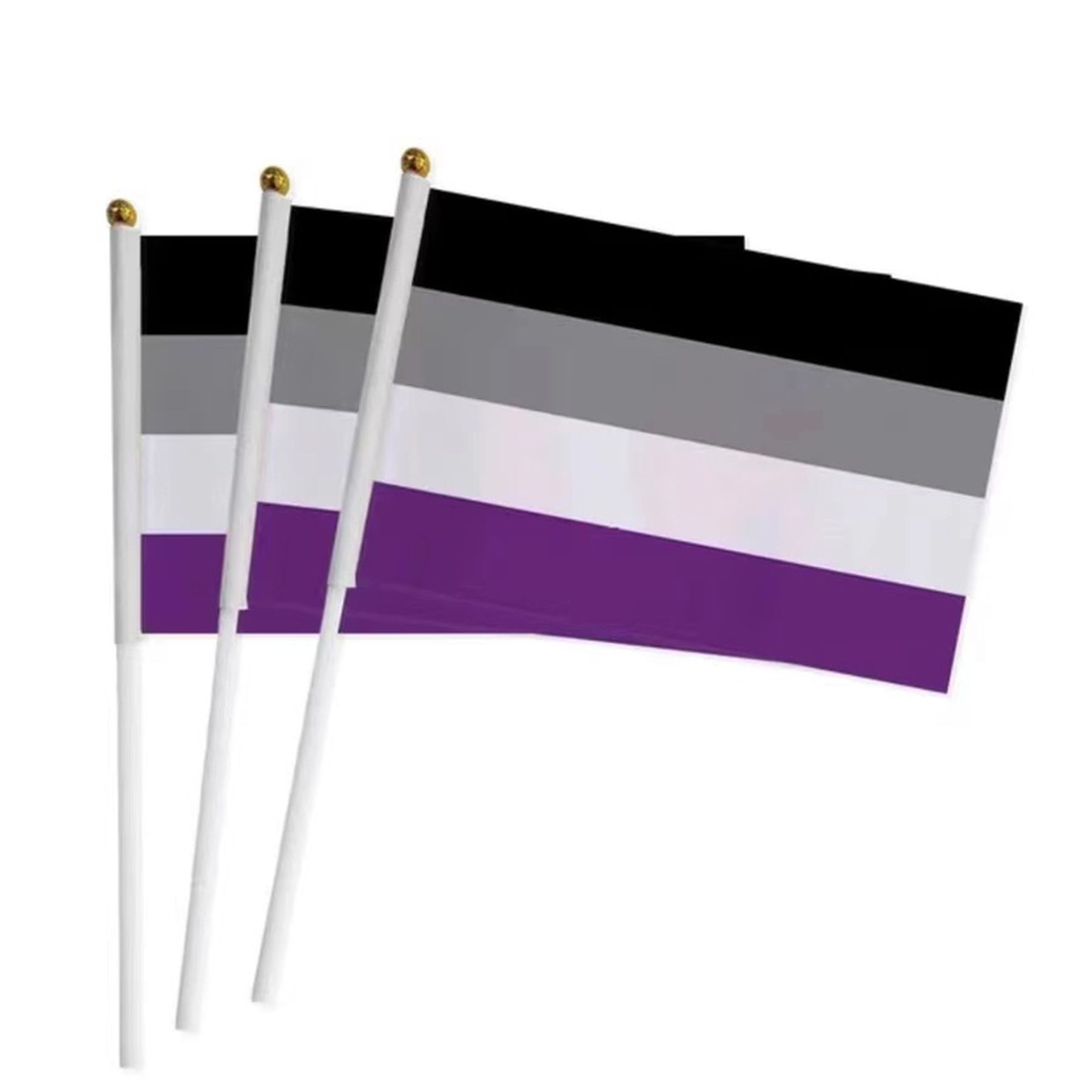 Rainbow Pride Flag Small Hand Held Stick Flag 17
