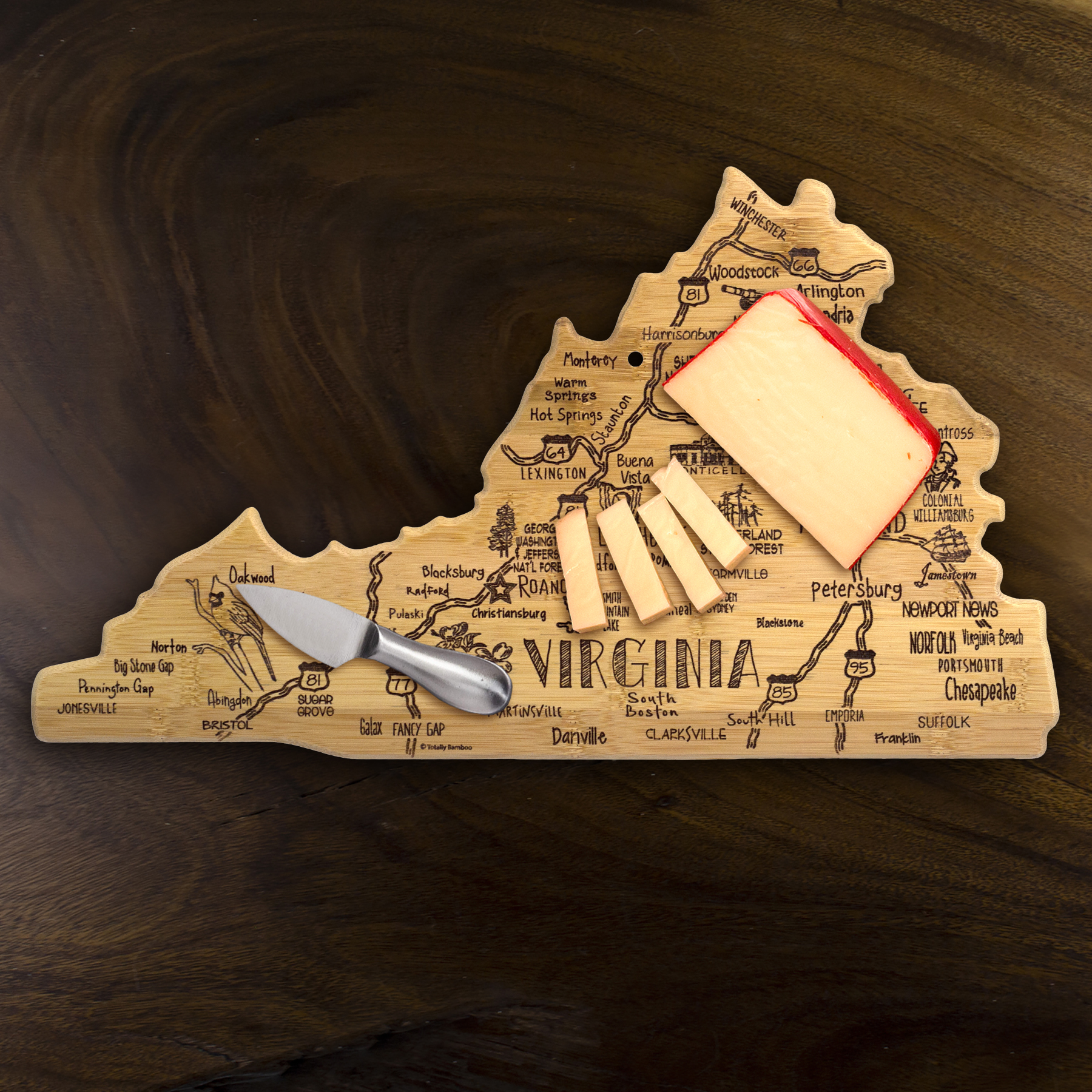 Destination Virginia Cutting & Serving Board 6