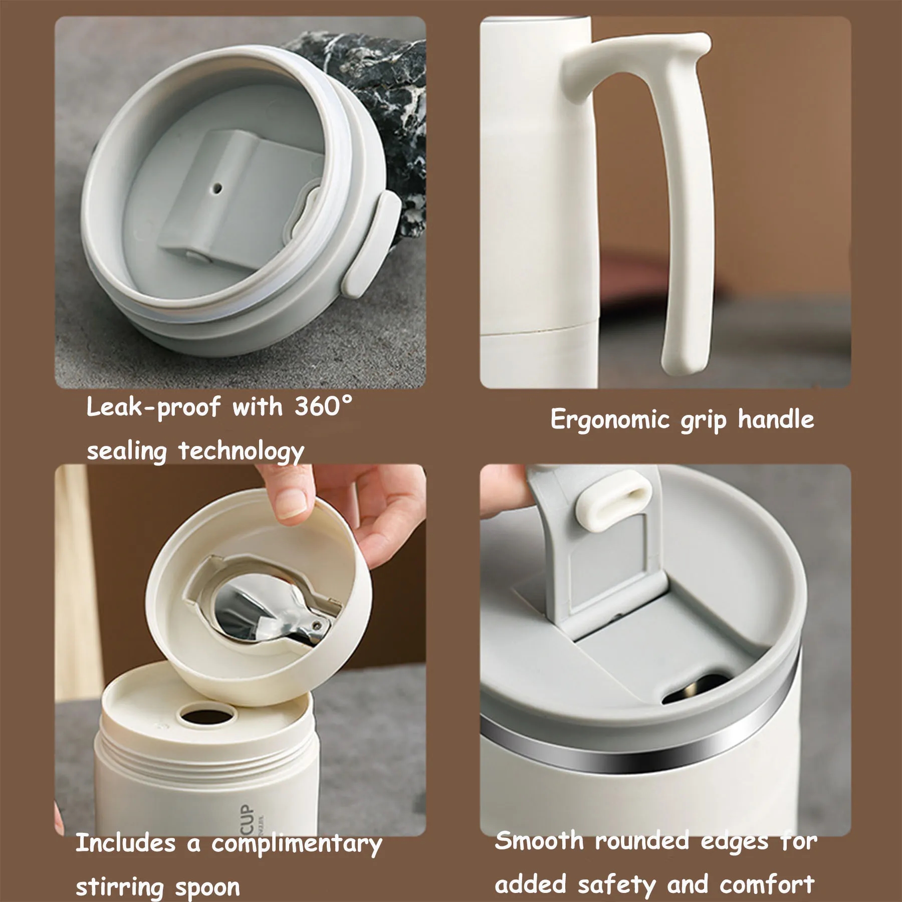17OZ Insulated Mug with Lid and Spoon 7