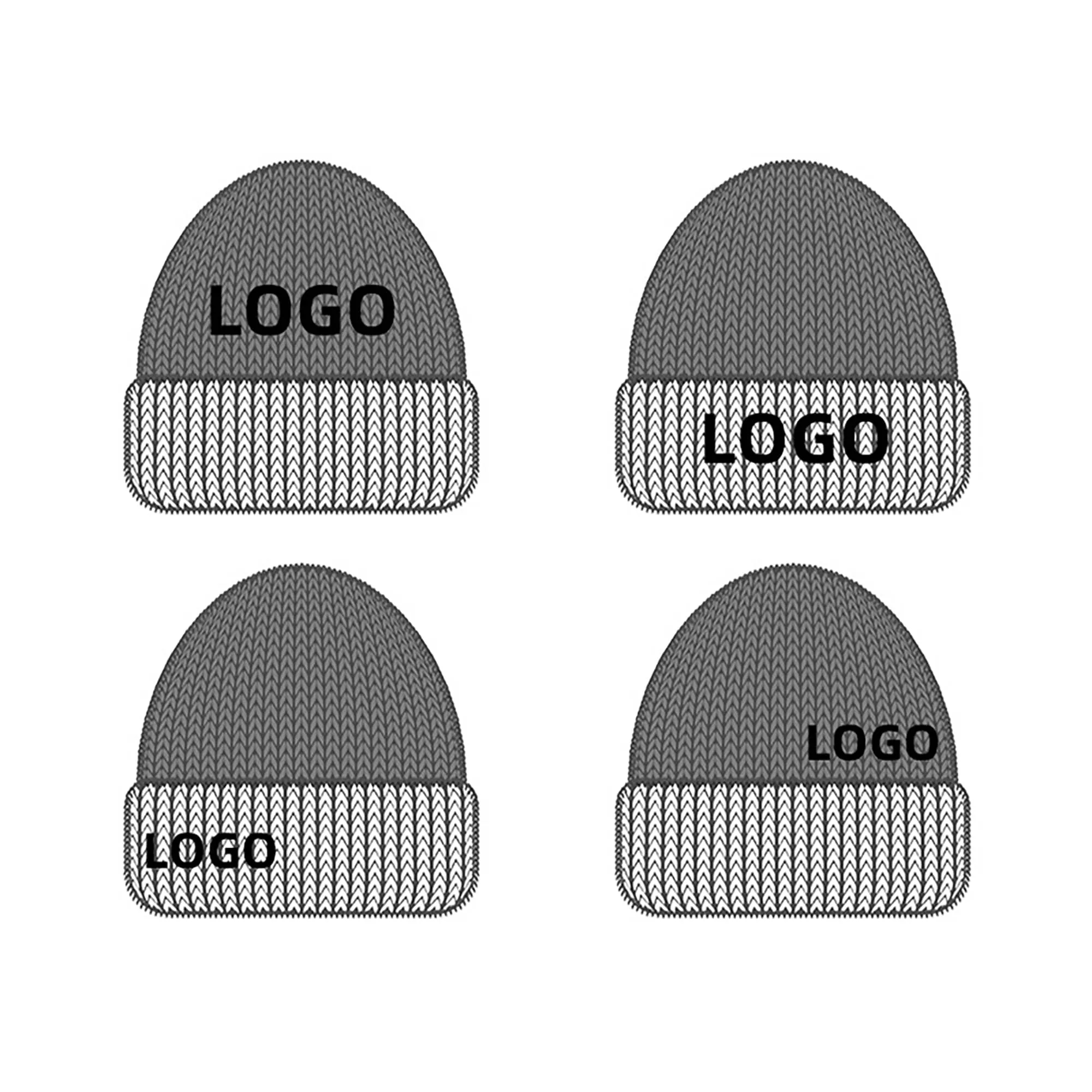 MOQ 30 Winter Outdoor Knitted Hat 2