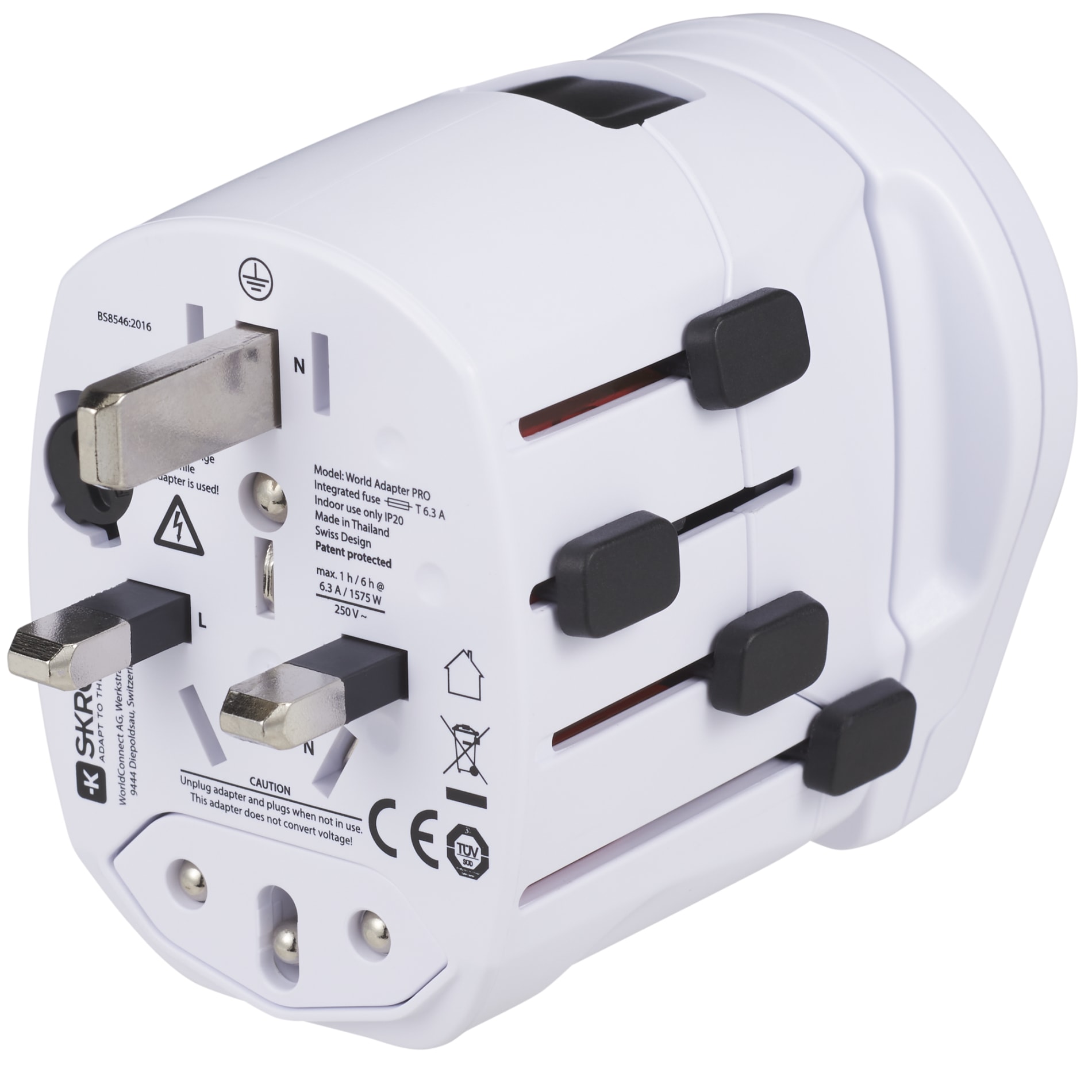 SKROSS World Travel Adapter PRO World & USB 6