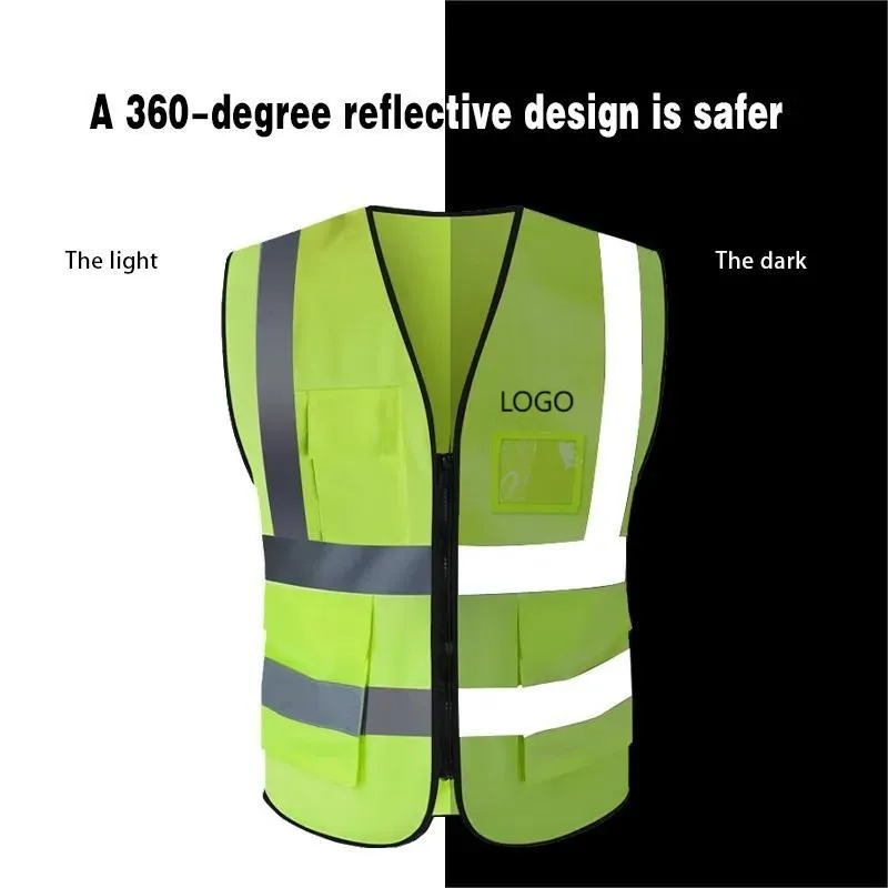 Workwear Reflective Safety Vest With Pockets 5
