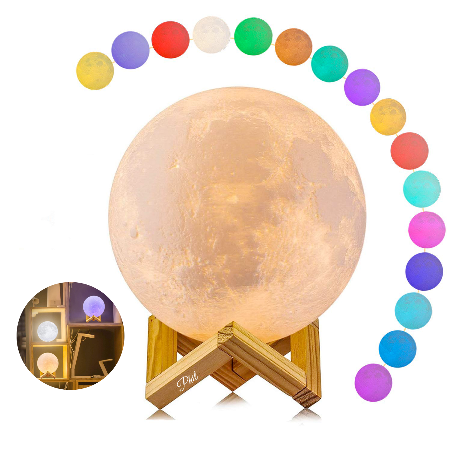 3D Globe Slapping Night Light 1