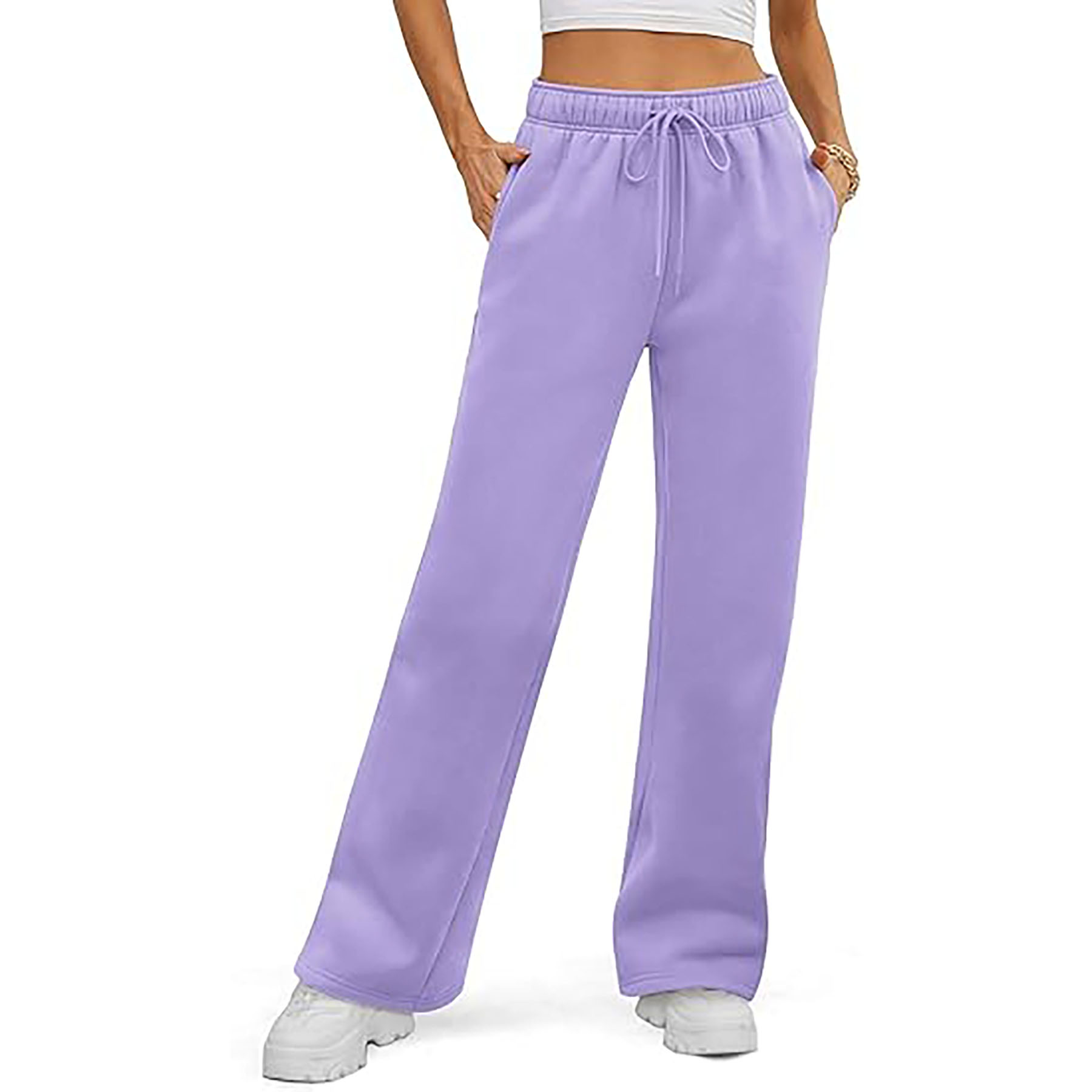 Women's Loose Fleece Sweatpants 14