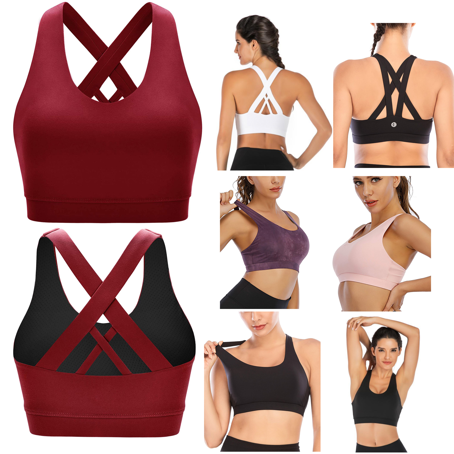 Criss-Cross Back Sports Bra 2