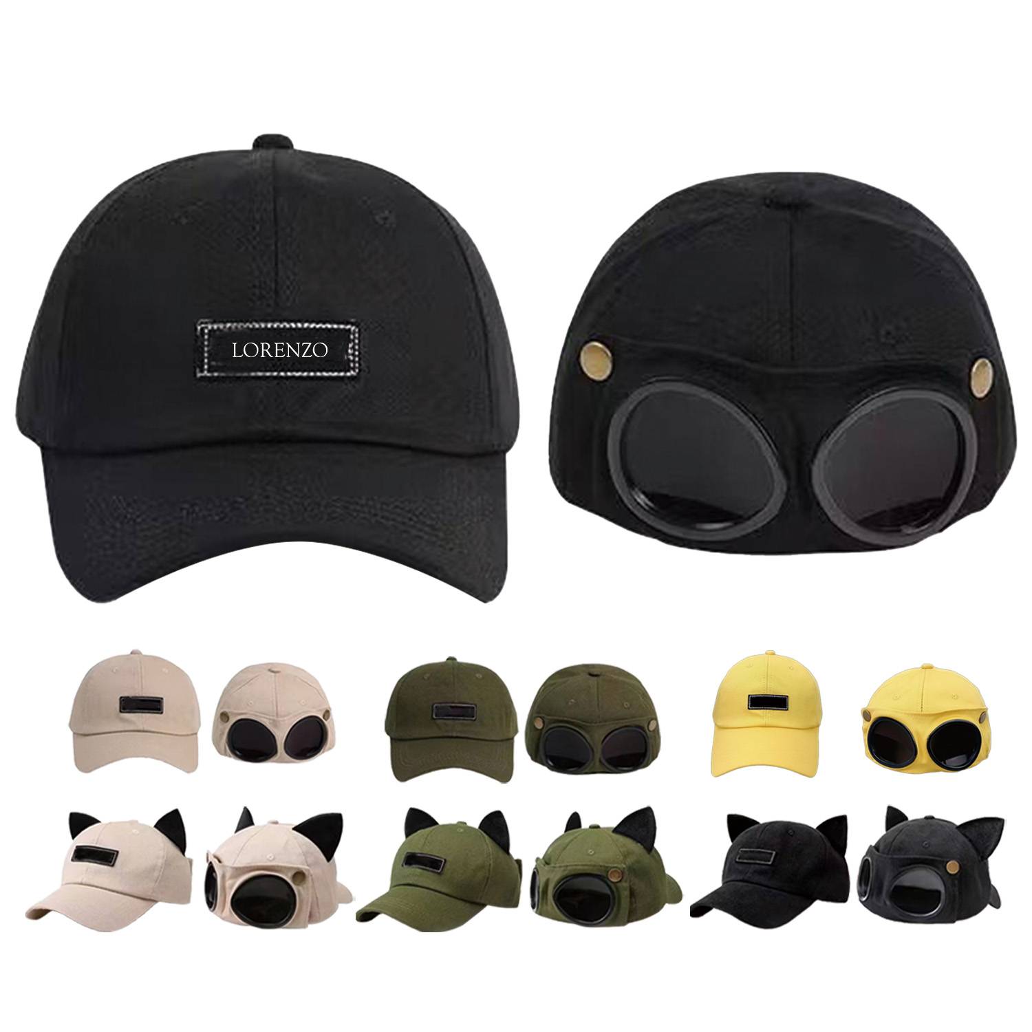 Glasses Peaked Cap Baseball 2