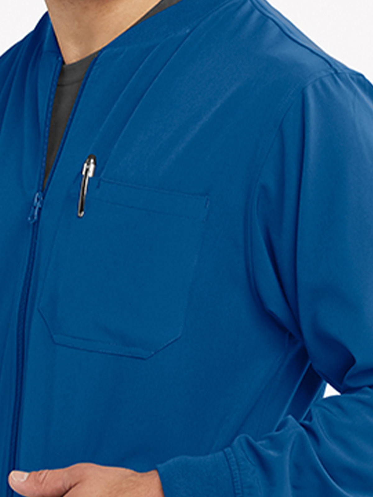 Skechers - Men's Three-Pocket Zip-Up Structure Warm-Up Scrub Jacket 53