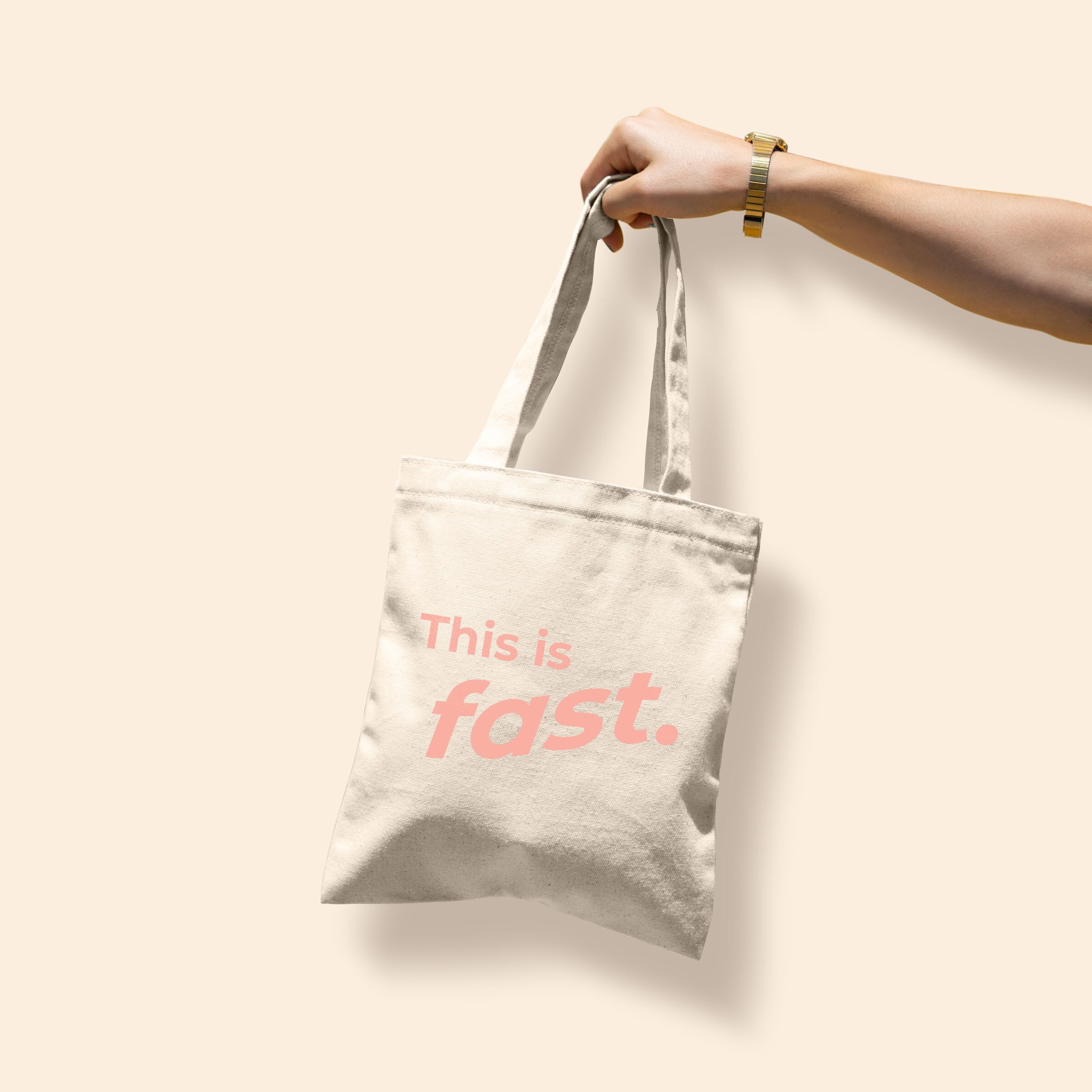 THIS IS FAST MAIN SQUEEZE - NATURAL CANVAS