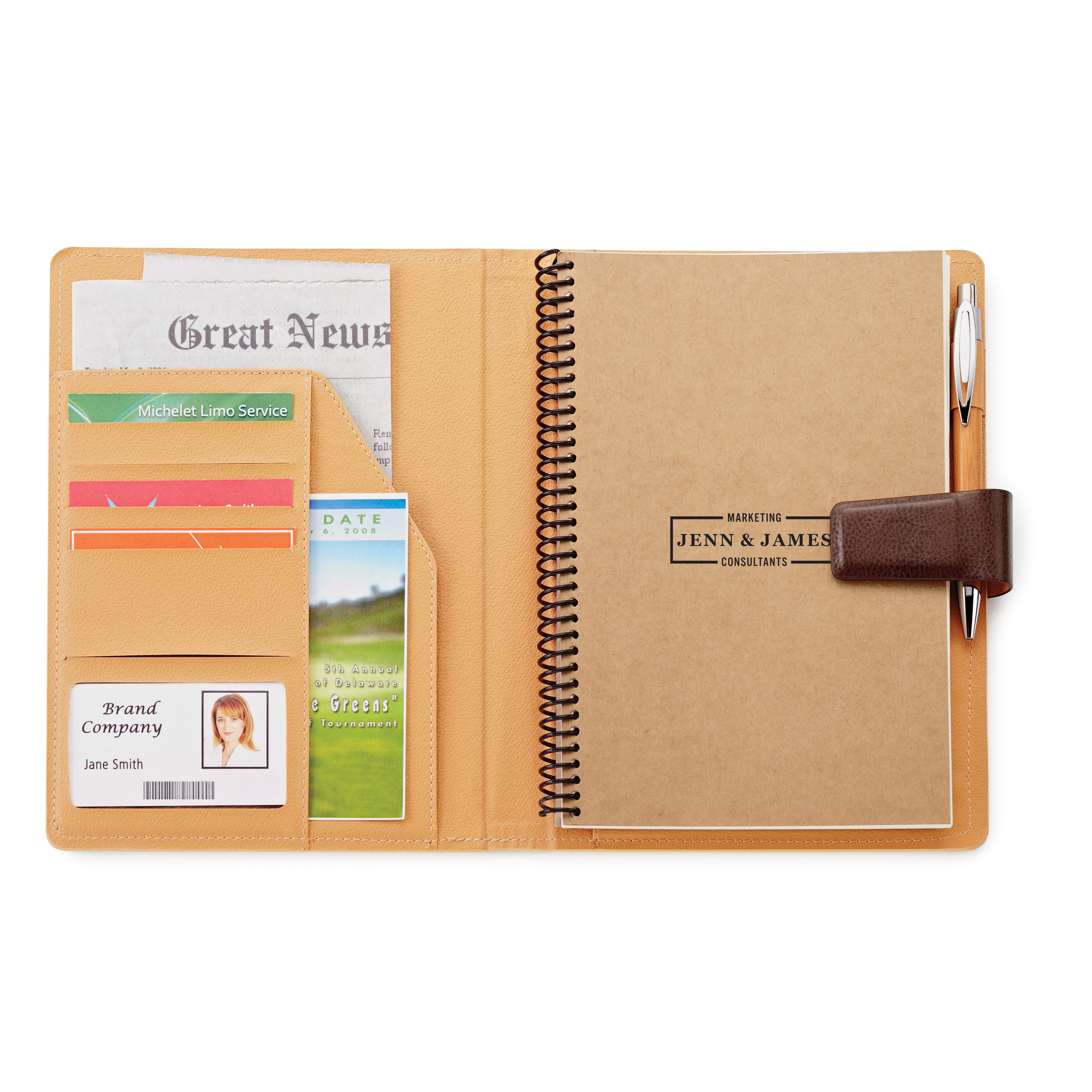 Bamboo refillable journal 4