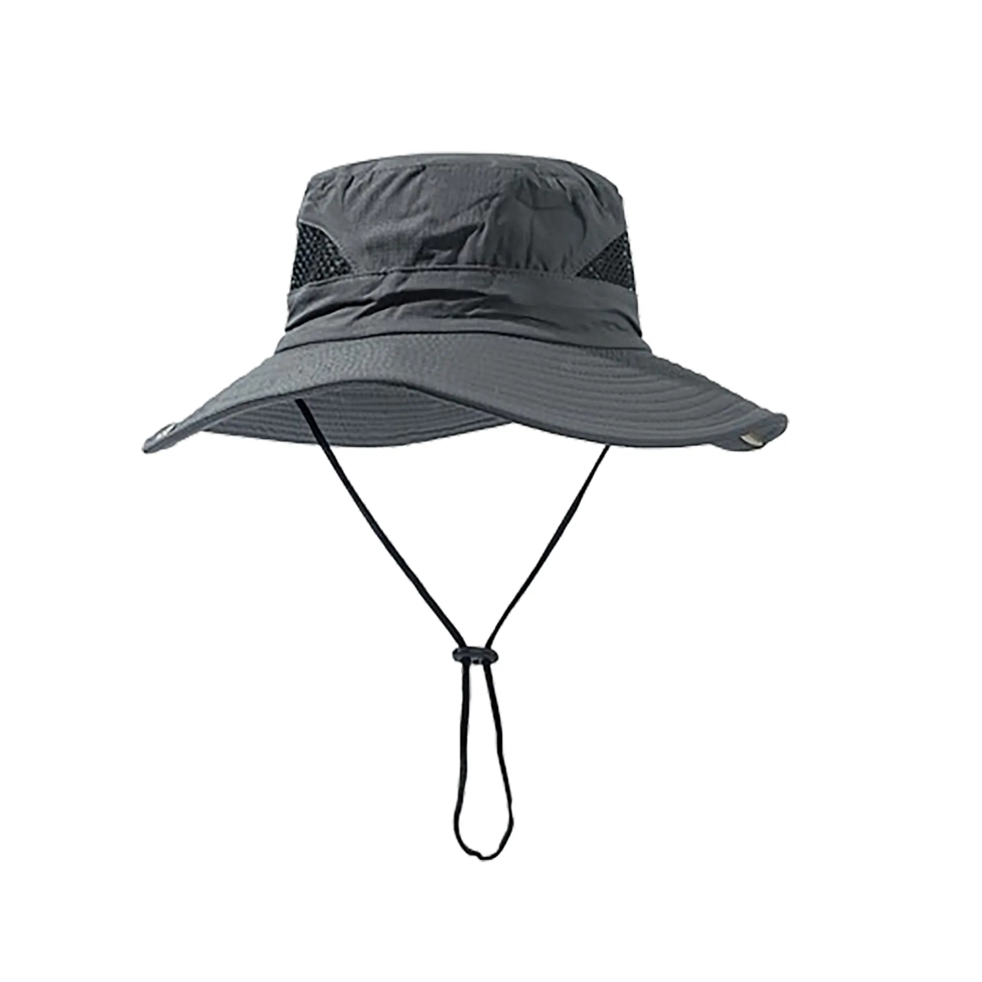 Wide Brim UV Protection Mesh Sides Bucket Fishing Hat 5