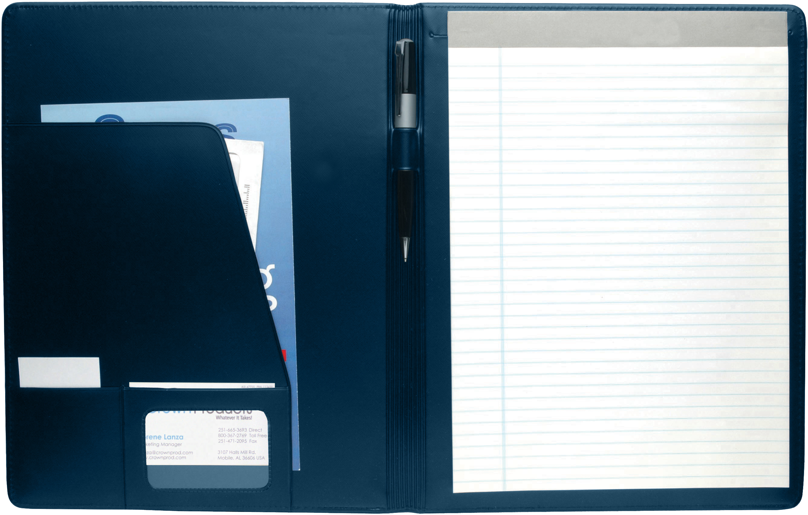 Good Value™ Executive Crescent Padfolio 4