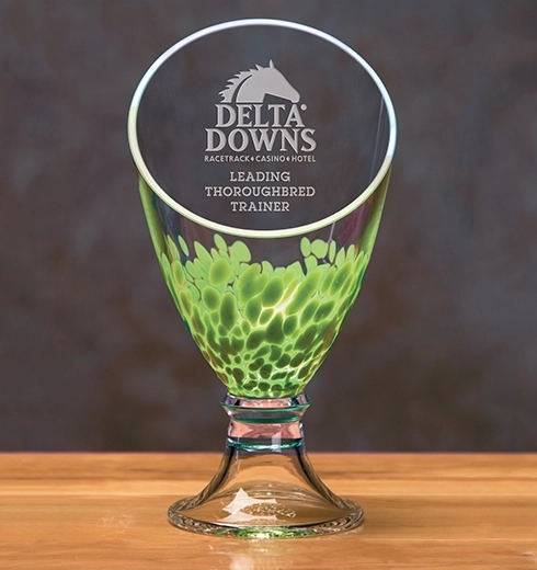 Galaxy Trophy Vase - Green 3
