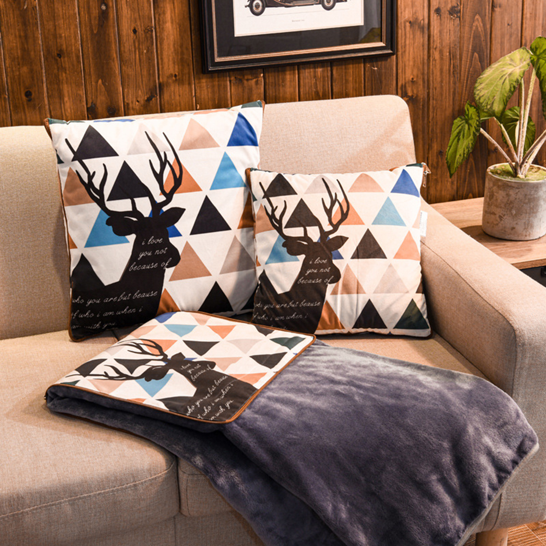 Comfortable Travel Blanket Pillow 2
