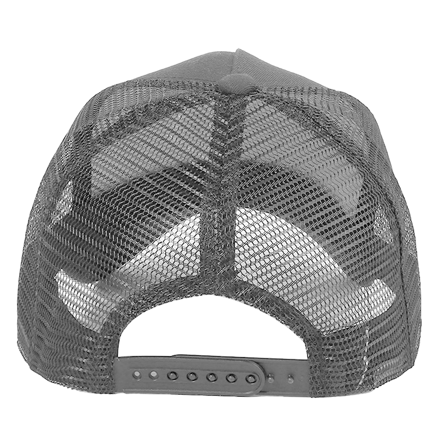 Stock Solid Color Cotton 5-Panel Trucker Cap 30