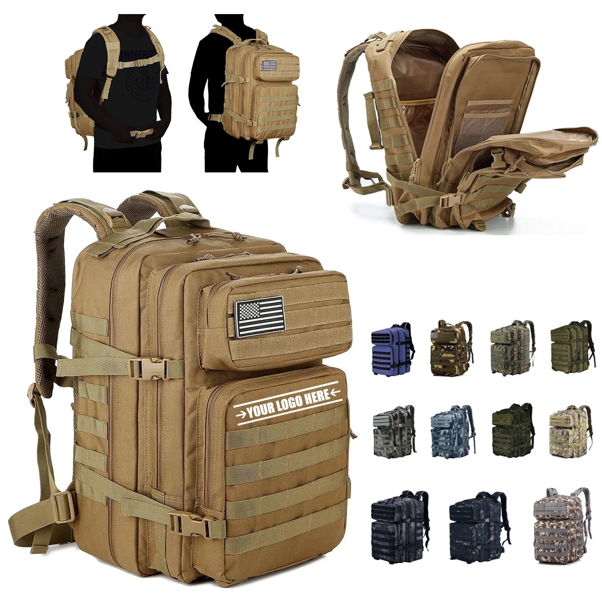 45L Molle Military Tactical Backpack 5