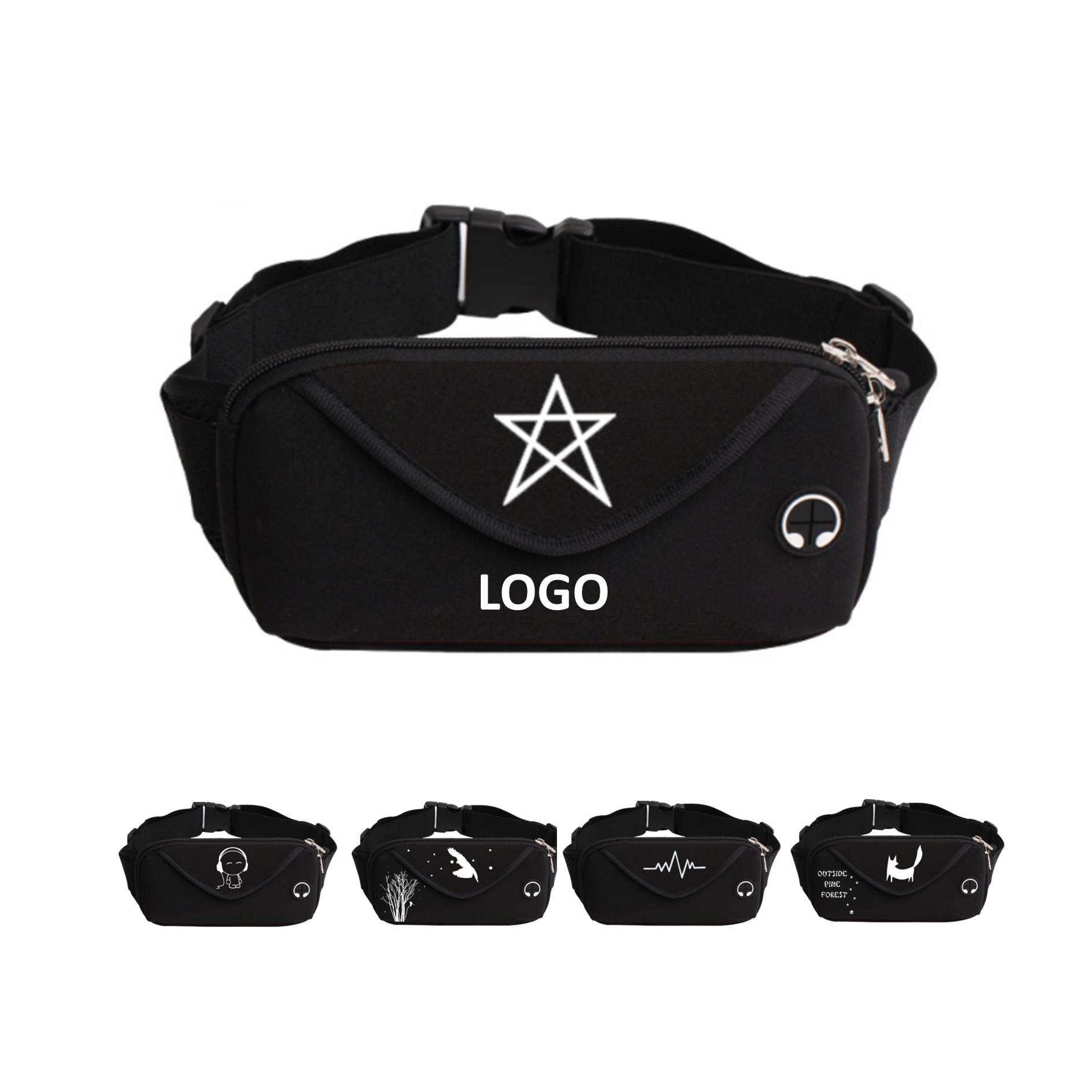 Outdoor Night Running Waist Belt Bag 4