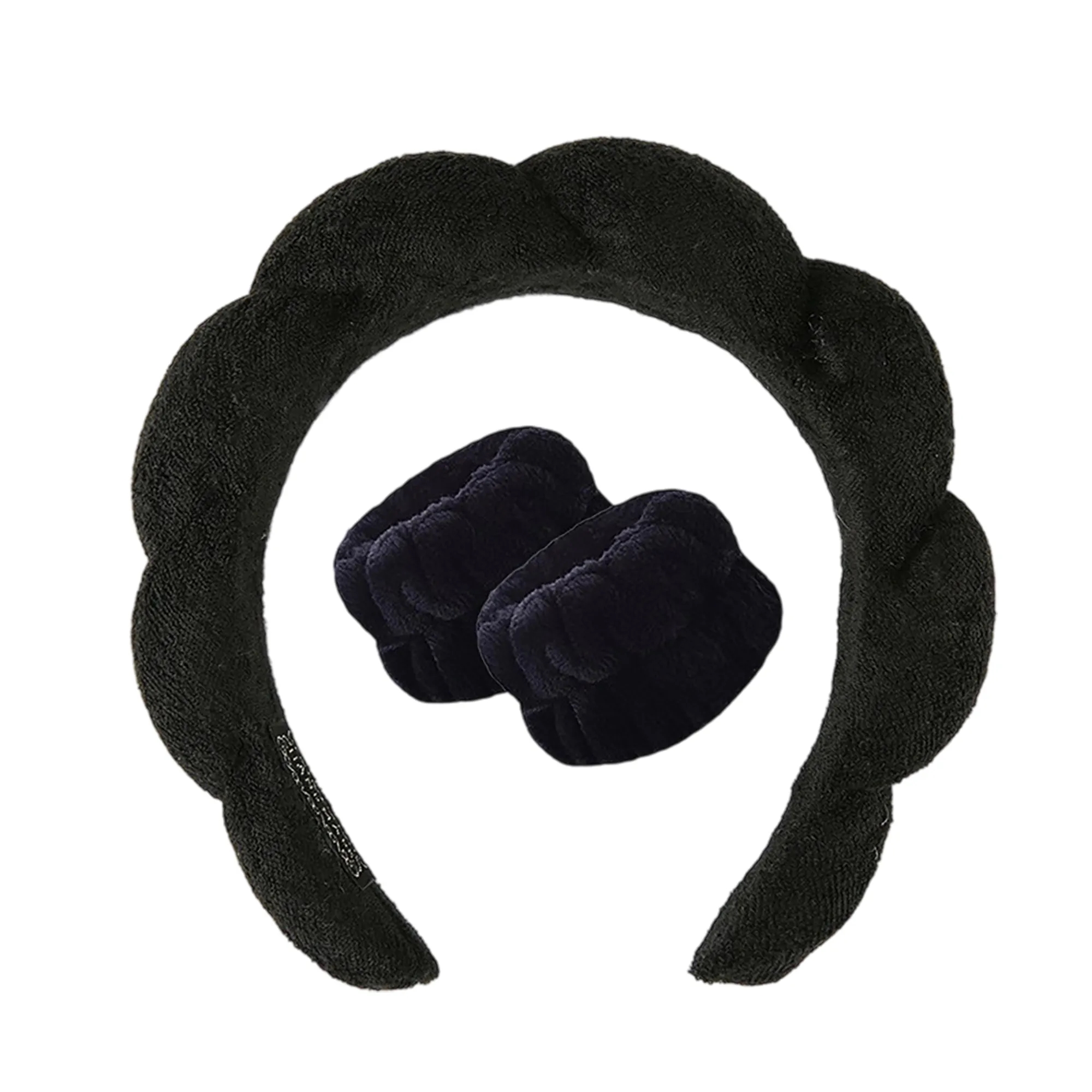 Terry Cloth Spa Headband Set 8