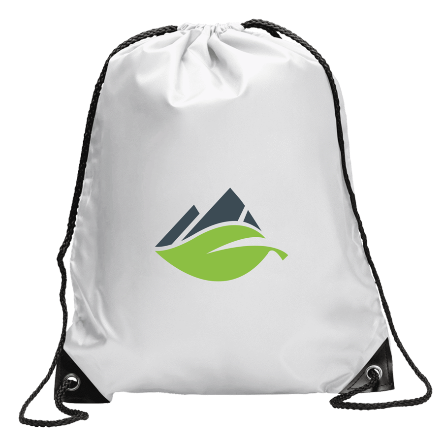 Rush - Solid Color 210-D Polyester Drawstring Bag 14