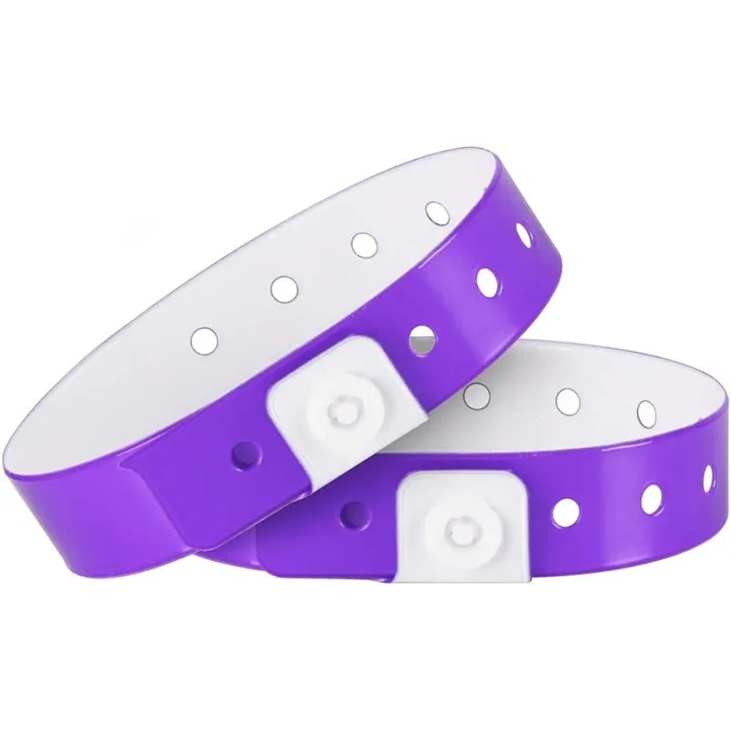 PVC Event Wristband with Adjustable Holes 12