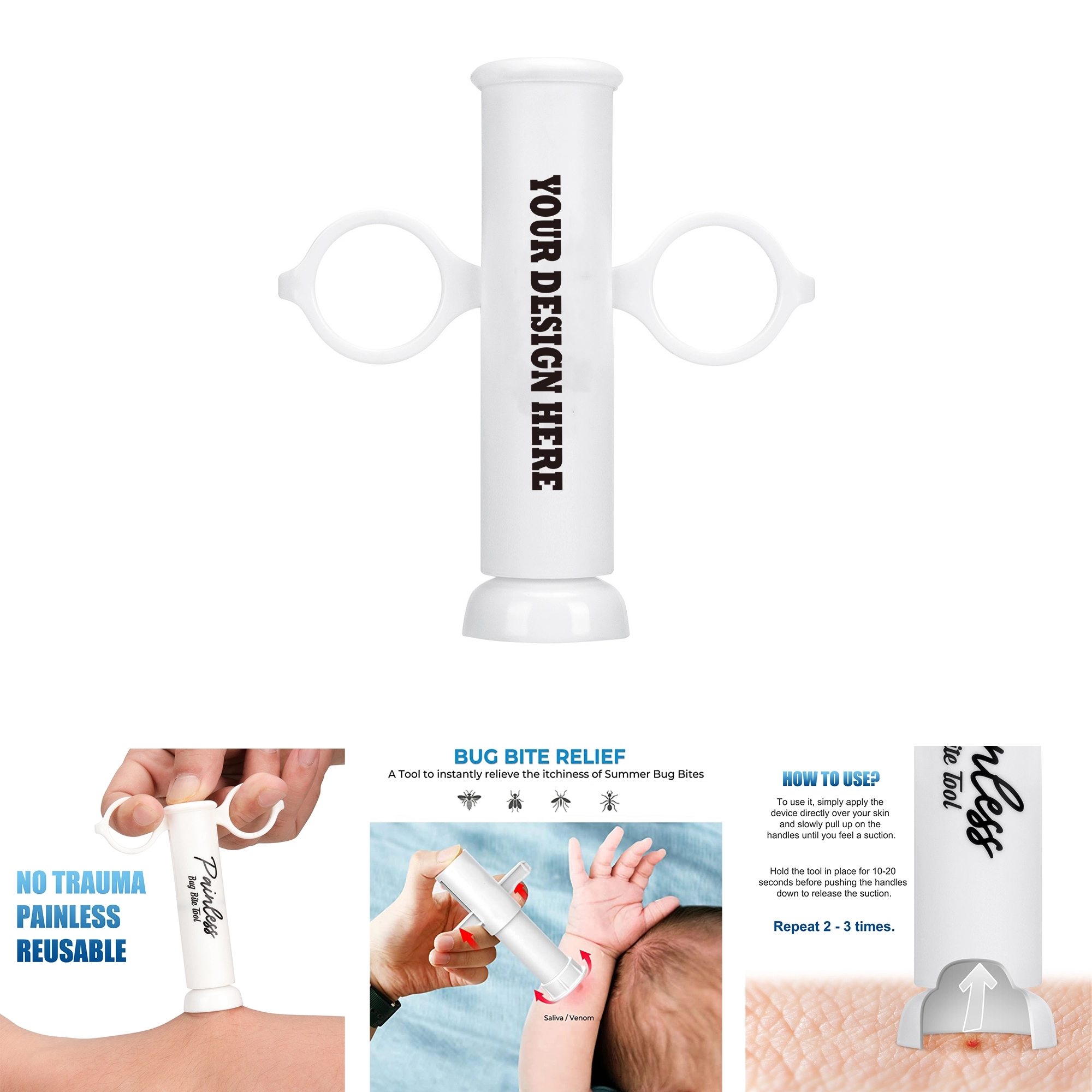 Bee Sting Tools-Bite Relief Venom Extractor Suction Pump