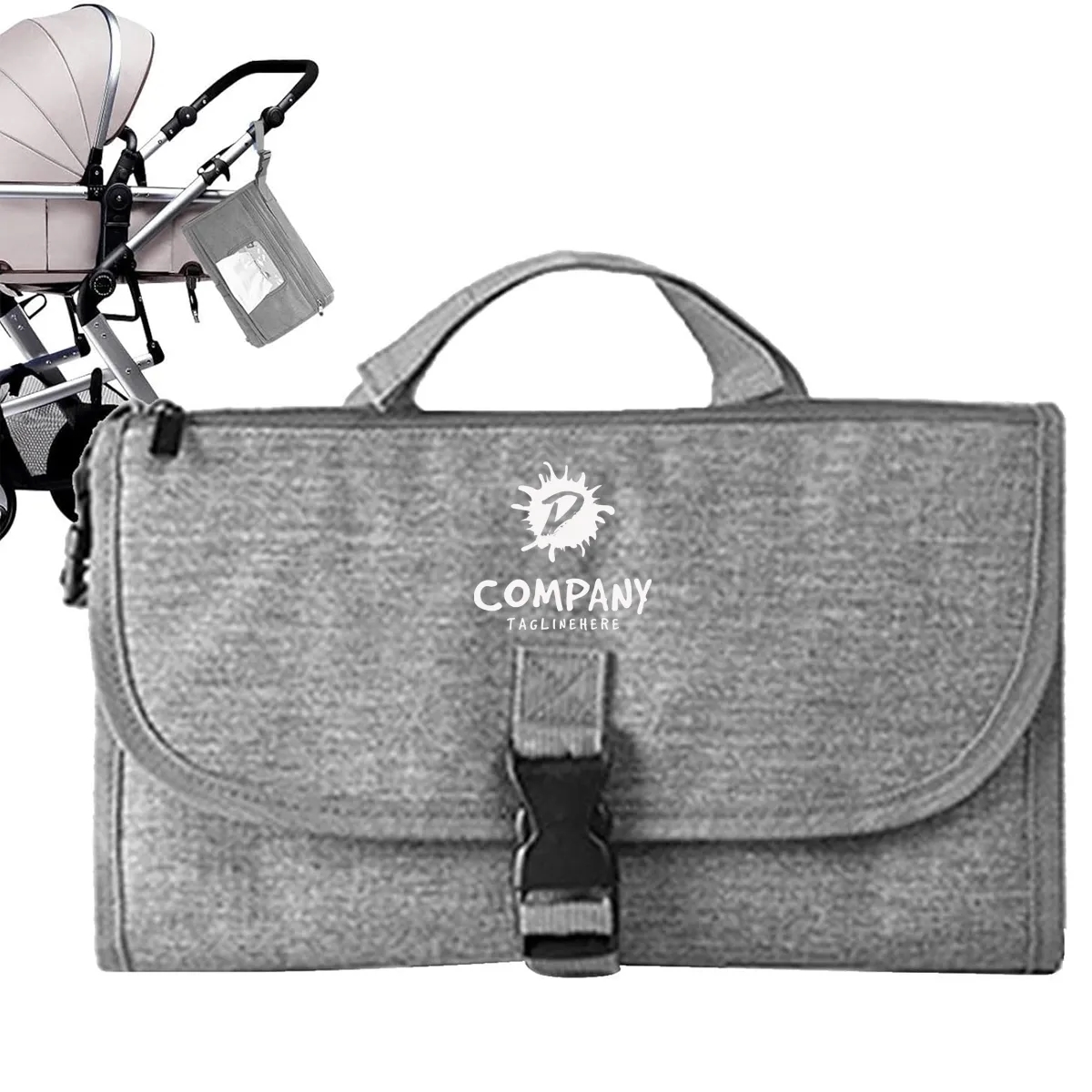 Portable Waterproof Baby Diaper Changing Pad Handbag 2