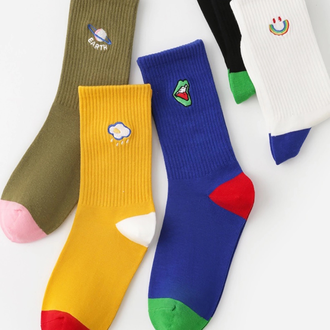 Custom Crew Socks with Embroidered logo 10