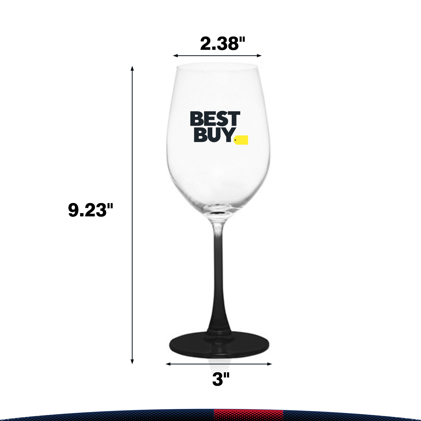 13.25 oz. Dotu Crystal Wine Glasses 3