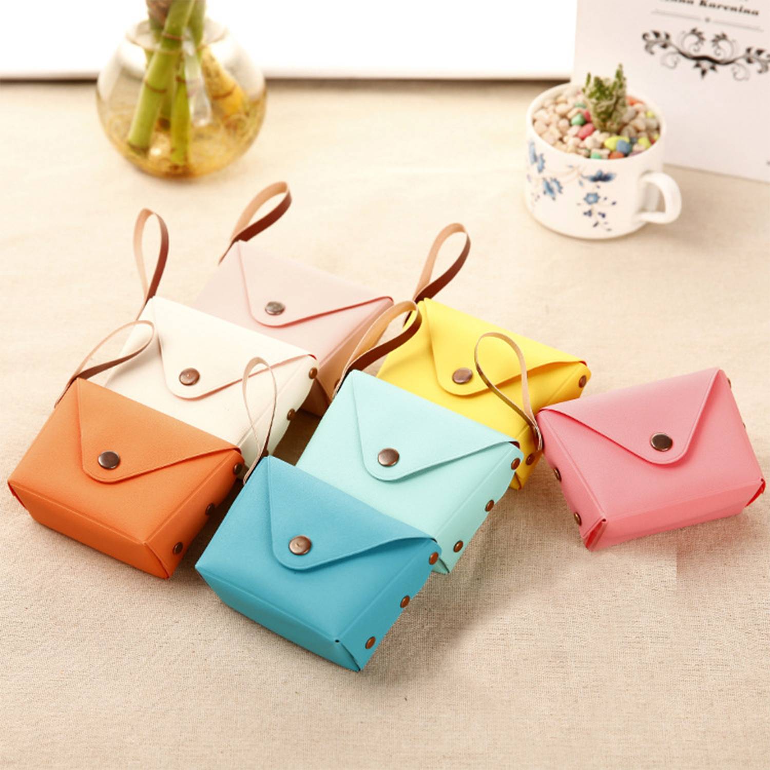 PU Candy color small coin purse 2