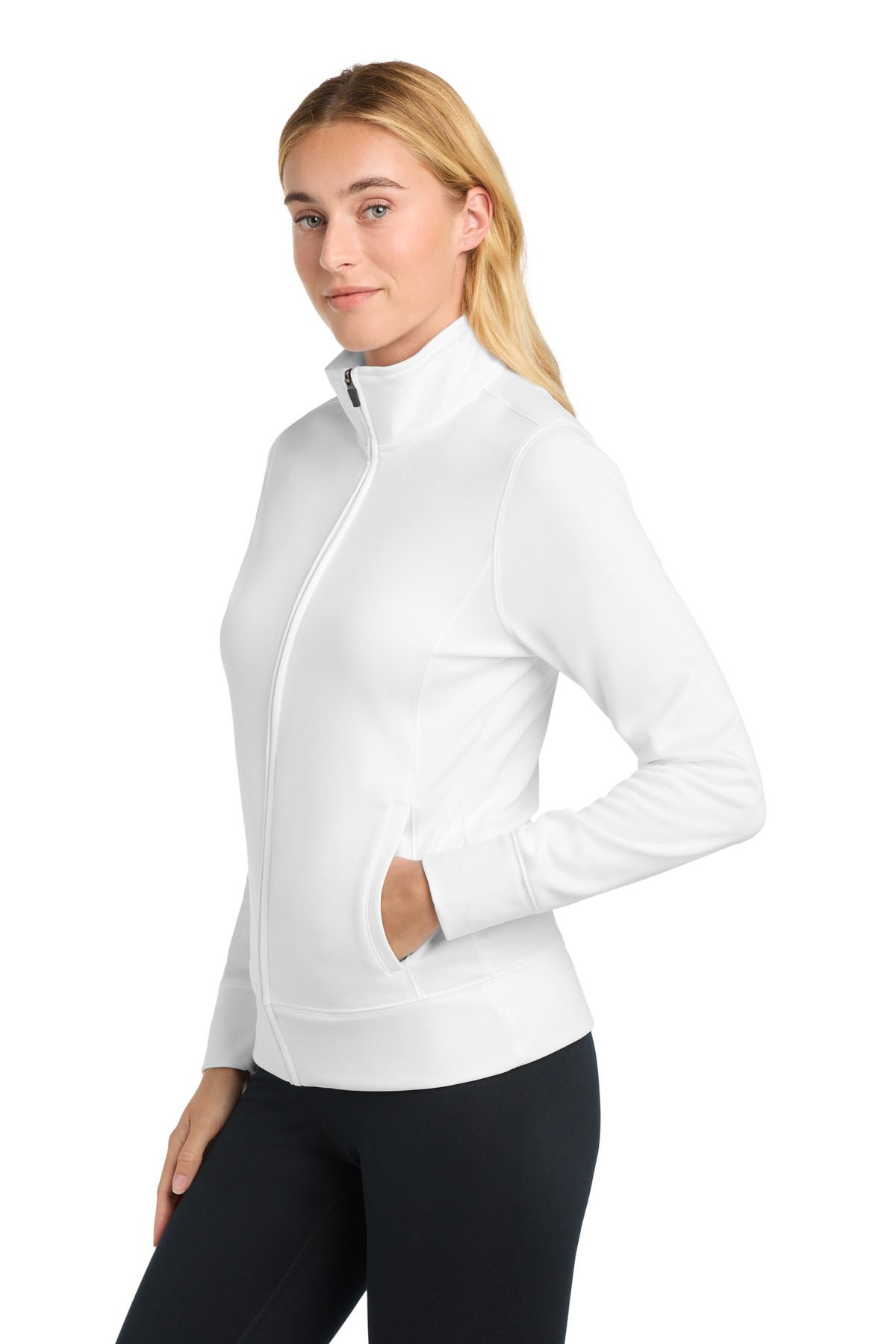 Sport-Tek Women's Sport-Wick Fleece Full-Zip Jacket. LST241 31