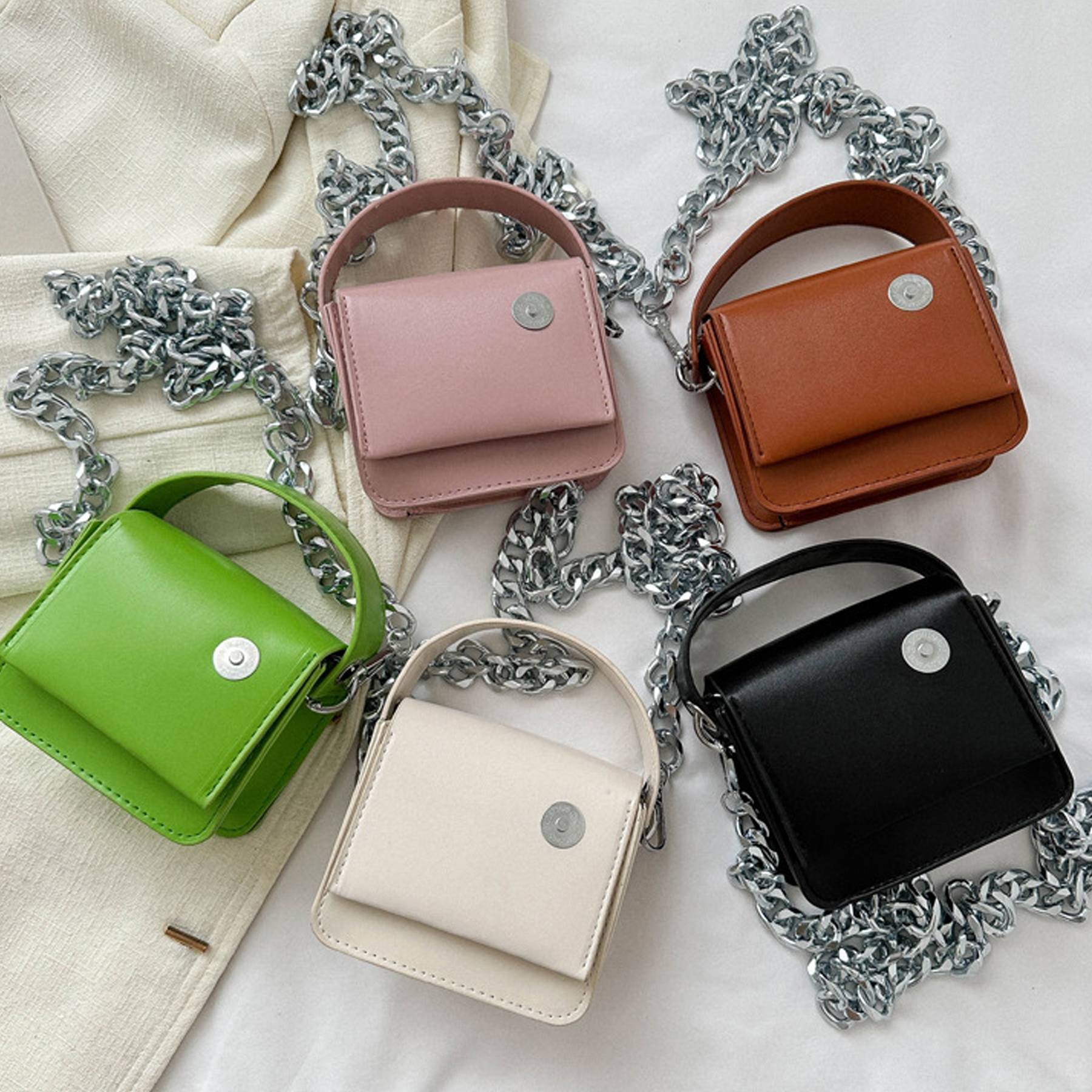Children's Minimalist and Fashionable PU Leather Handbag 3