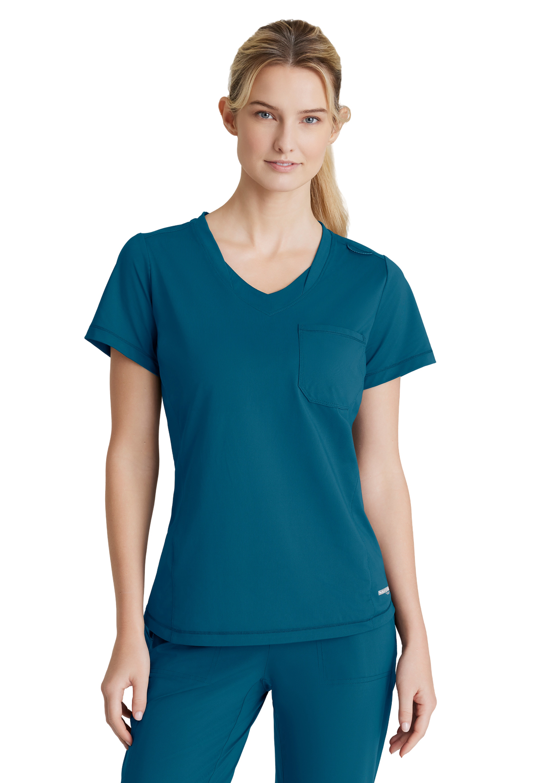 Skechers Slip-Ins - Women's One-Pocket Curved Neck Flow Scrub Top 6