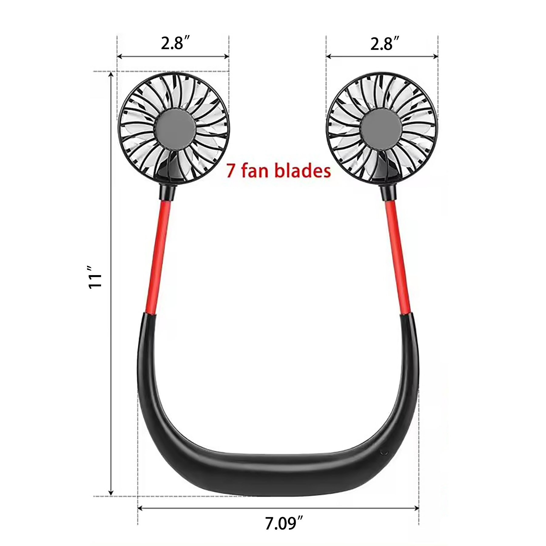 Dual Breeze Hands Free Neck Fan 3