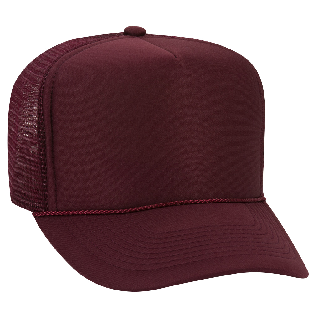 OTTO CAP® 5 Panel High Crown Mesh Back Trucker Hat 248