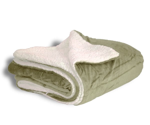 Micro Mink Sherpa Blanket - Embroidered 2
