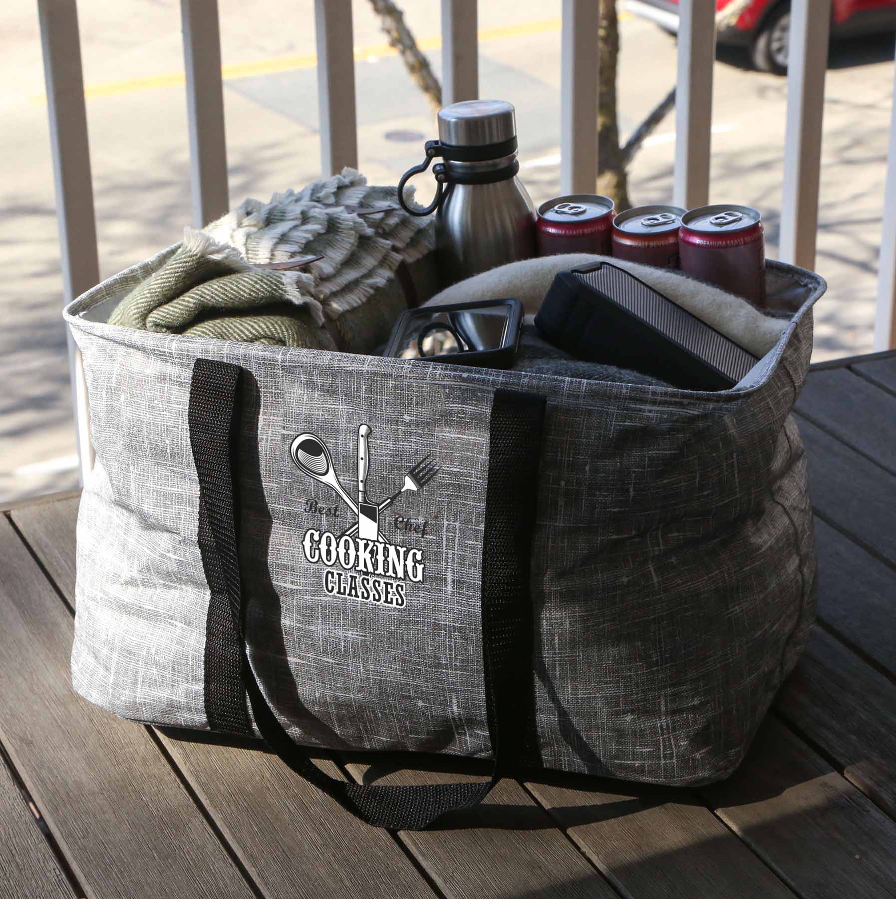 Bohemian Non-Woven Collapsible Tote 5
