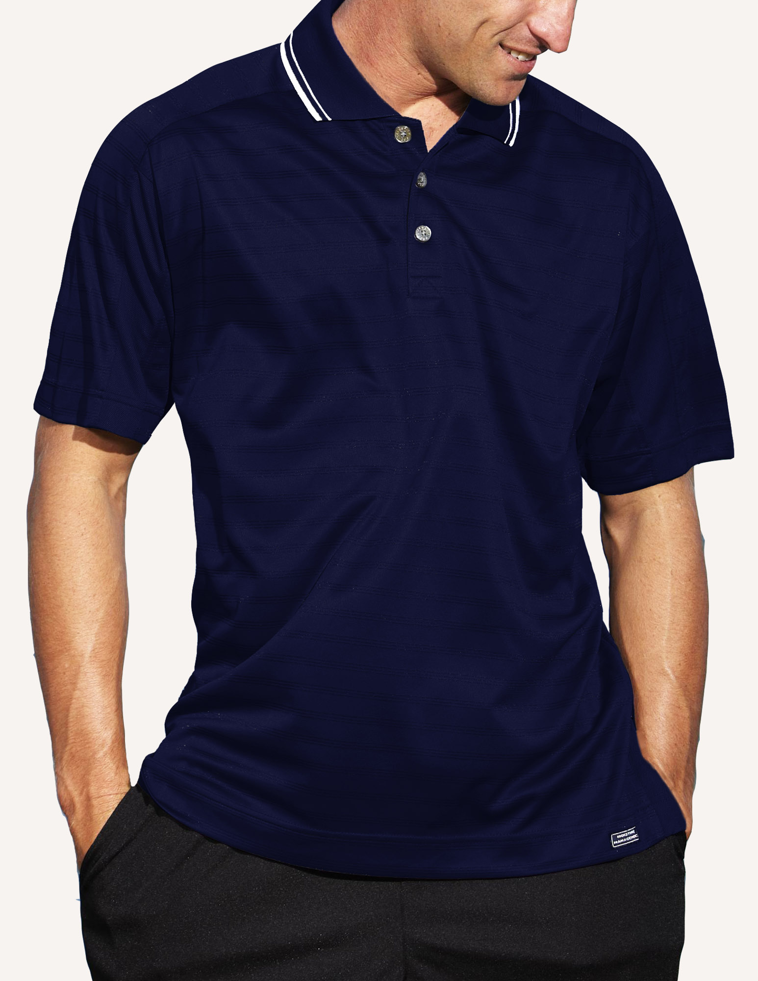 Men's Ambassador Engineer Track Knit Polo Shirt 4