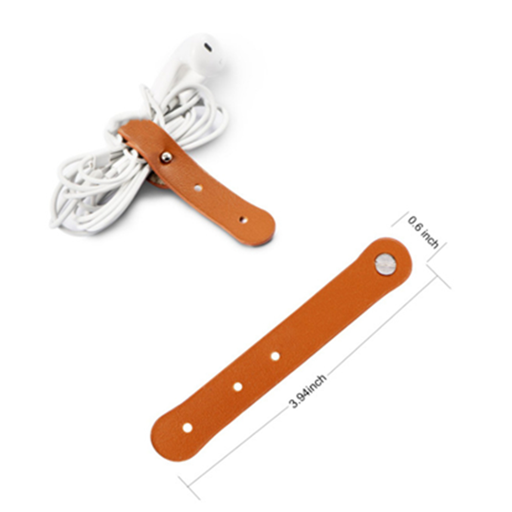 Leather Cable Organizer Earphone Cord Organizer 2