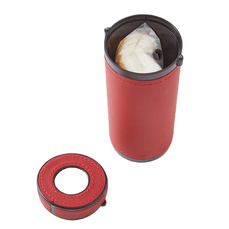Custom Gift Car Tissue Box - Cylinder Leather Napkin Holder 13