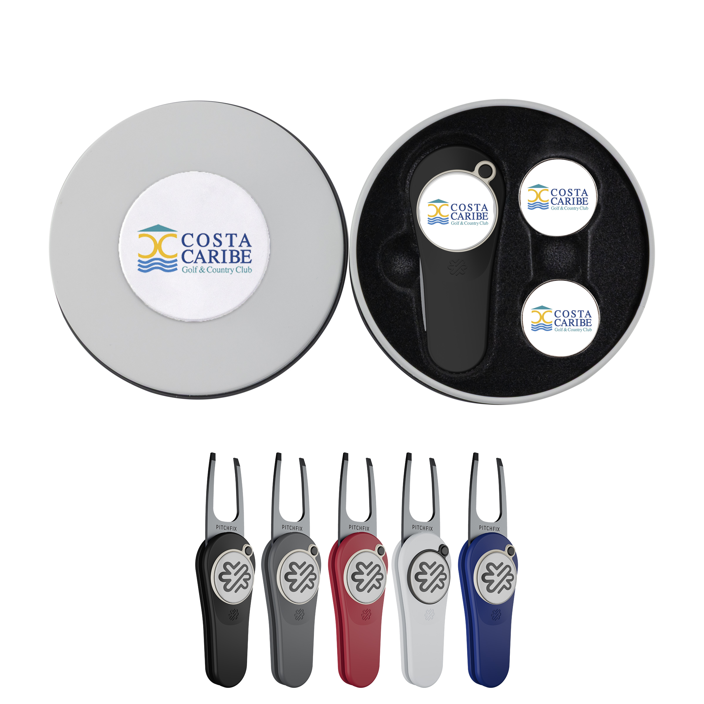 Pitchfix Original 2.5 Golf Divot Tool Deluxe Gift Set 4